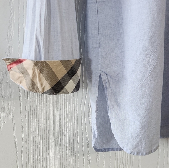 Burberry Britt Womens Long Sleeve Shirt Turn Back Burberry Chek Cuff Detail. - Picture 3 of 14